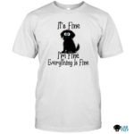 Black Labrador It Fine Im Fine Everything Is Fine Shirt