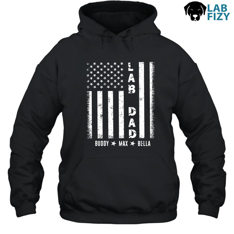 Custom LAB DAD Flag Shirt, Hoodie, Sweatshirt 4 Custom LAB DAD Flag Hoodie