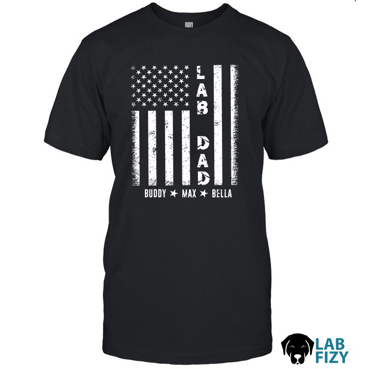 Custom LAB DAD Flag Shirt, Hoodie, Sweatshirt 1 Custom LAB DAD Flag Shirt