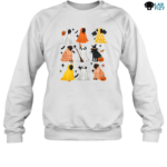 Cute Ghost Dog Funny Halloween Outfit Black Sweatshirt