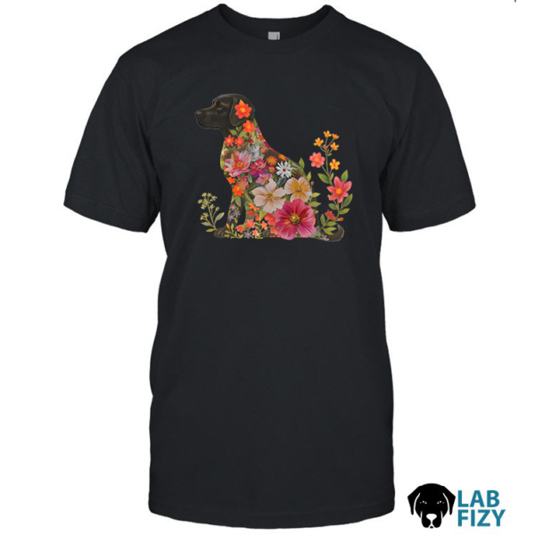 Floral Labrador Dog Shirt