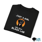 Just A Girl Who Loves Black Lab TShirt1