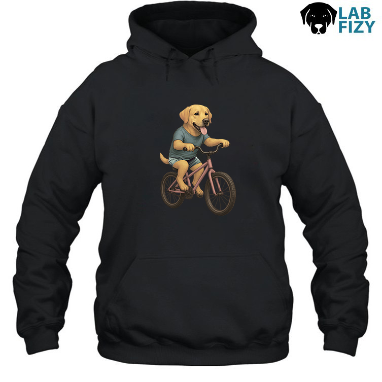 Labrador Dog Riding Bike Shirt, Hoodie, Sweatshirt 3 Labrador Dog Riding Bike Hoodie