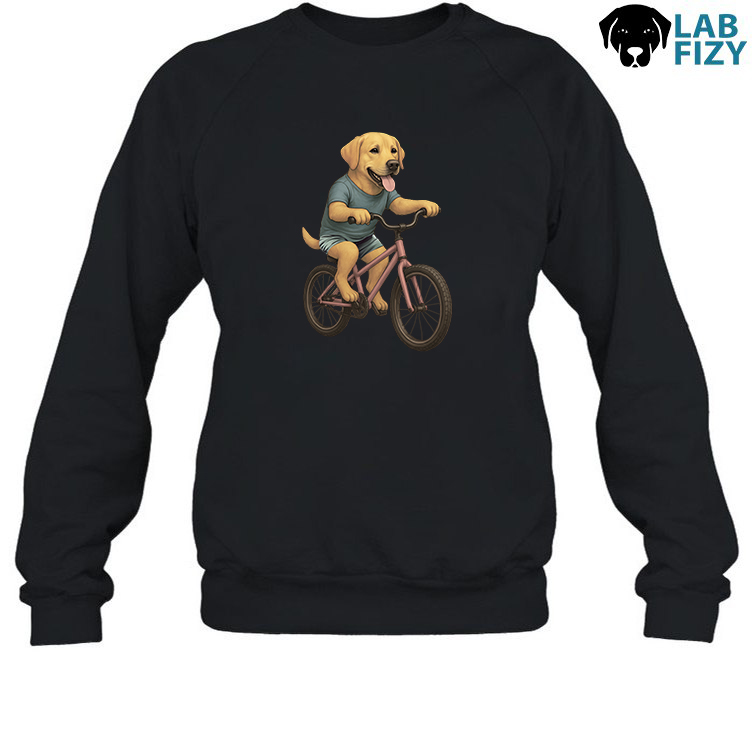 Labrador Dog Riding Bike Shirt, Hoodie, Sweatshirt 5 Labrador Dog Riding Bike Sweatshirt