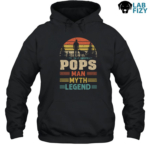 POPS Sunset The Man The Myth The Legend with Labrador Hoodie