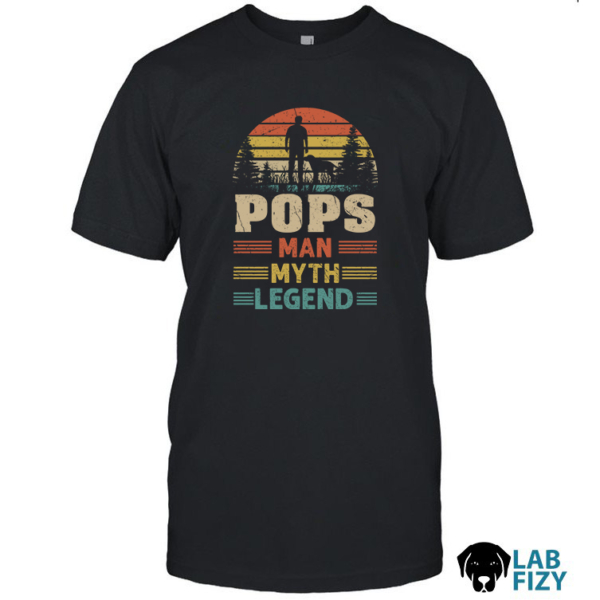 POPS Sunset The Man The Myth The Legend with Labrador Shirt