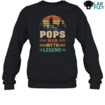 POPS Sunset The Man The Myth The Legend with Labrador Sweatshirt