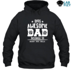 This Awesome Dog Dad Belongs To Personalized Labrador Hoodie