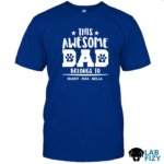 This Awesome Dog Dad Belongs To Personalized Labrador Shirt 2