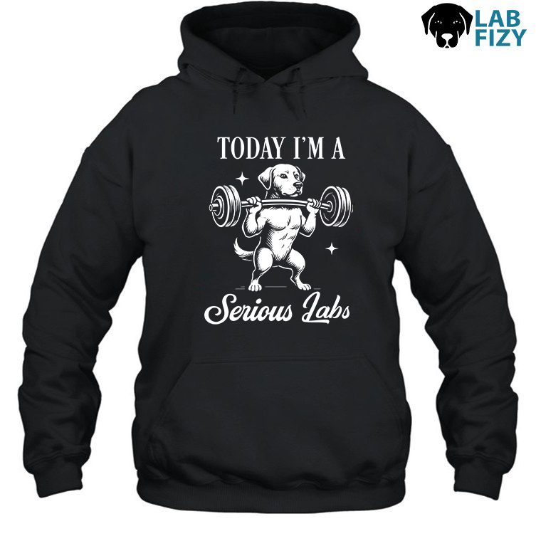 Labrador Friend Shirt, Hoodie, Sweatshirt 2 Today I'm A Serious Labrador T Hoodie
