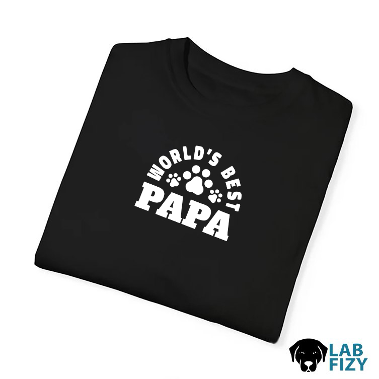 Worlds Best Papa with Paw Prints Labrador Shirt, Hoodie, Sweatshirt 4 World’s Best Papa with Paw Prints Labrador Shirt 3