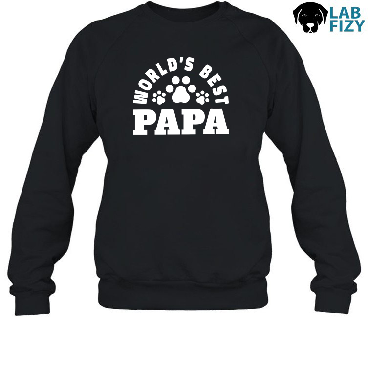 Worlds Best Papa with Paw Prints Labrador Shirt, Hoodie, Sweatshirt 5 World’s Best Papa with Paw Prints Labrador Sweatshirt