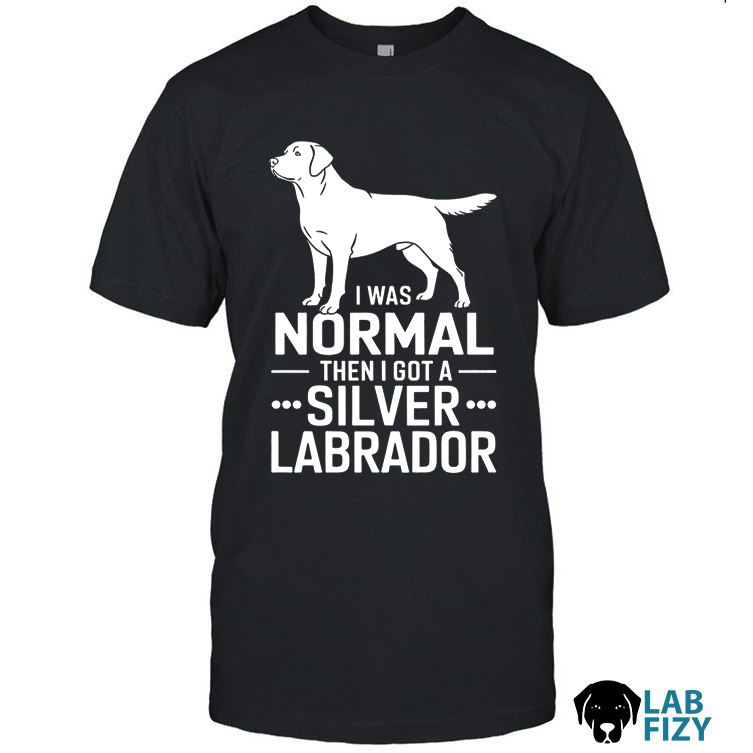 I Was Normal Then I Got A Silver Labrador Shirt, Hoodie, Sweatshirt 1 i was normal then i got a silver labrador