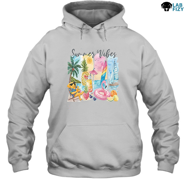 Labrador Dog Brushstroke Summer Vibes Shirt, Hoodie, Sweatshirt 3 labrador dog brushstroke summer vibes hoodie