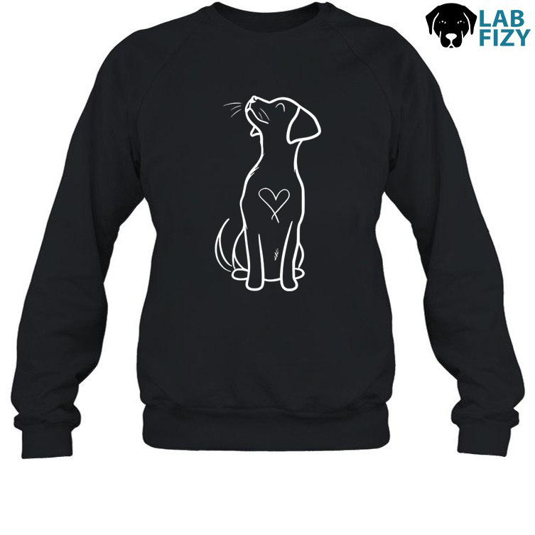 Labrador Heart Shirt, Hoodie, Sweatshirt 4 labrador heart 3
