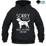 sorry im late labrador was sitting on me 2