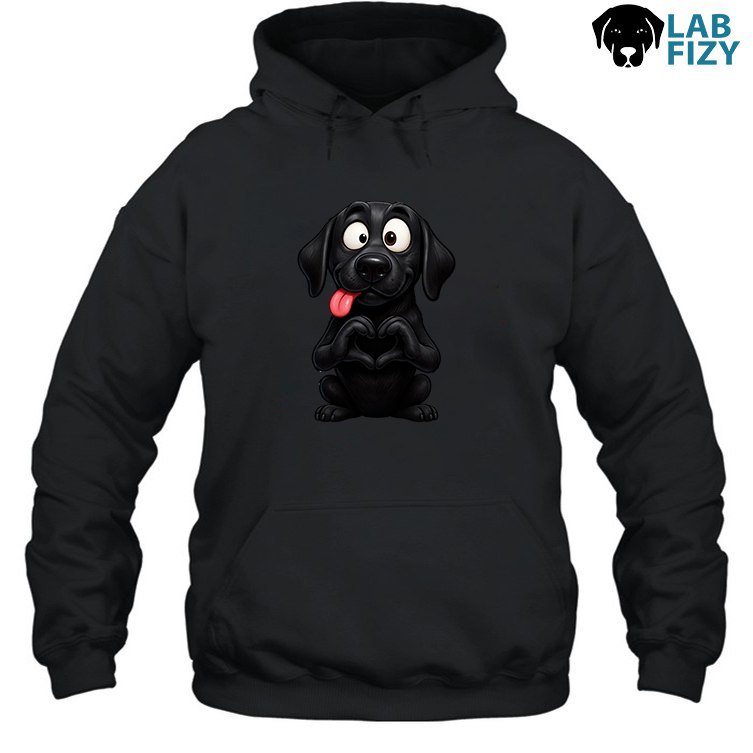 Black Labrador Retriever Heart Hands Shirt, Hoodie, Sweatshirt 5 Black Labrador Retriever Heart Hands Hoodie
