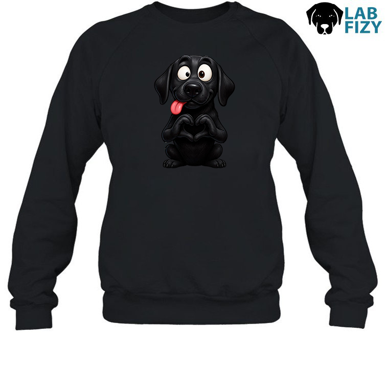 Black Labrador Retriever Heart Hands Shirt, Hoodie, Sweatshirt 4 Black Labrador Retriever Heart Hands Sweatshirt