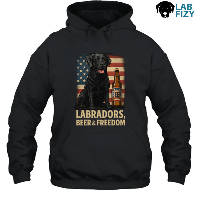 Labrador Beer and Freedom Shirt, Hoodie, Sweatshirt 3 Labrador Beer and Freedom Hoodie