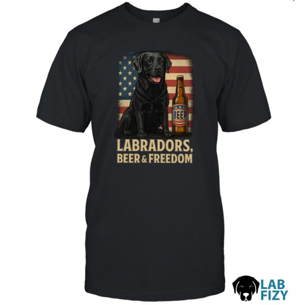 Labrador Beer and Freedom Shirt