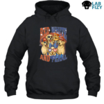 Labrador Dog Red White and Feral Hoodie