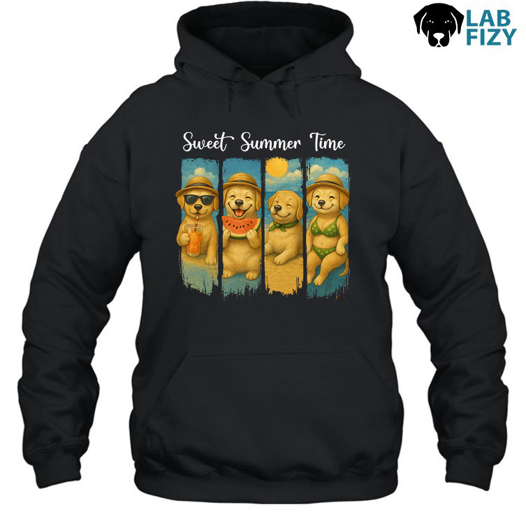 Labrador Dog Sweet Summer Time Shirt, Hoodie, Sweatshirt 4 Labrador Dog Sweet Summer Time Shirt 3