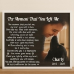 The Moment That You Left Me Lab Poem | Custom Lab Memorial Canvas Print 4 The Moment That You Left Me Lab Poem Canvas Dog