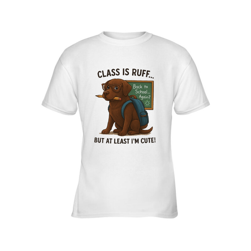 Labrador Back to School Shirt For Kid 1 Chocolate Labrador Back to School Shirt